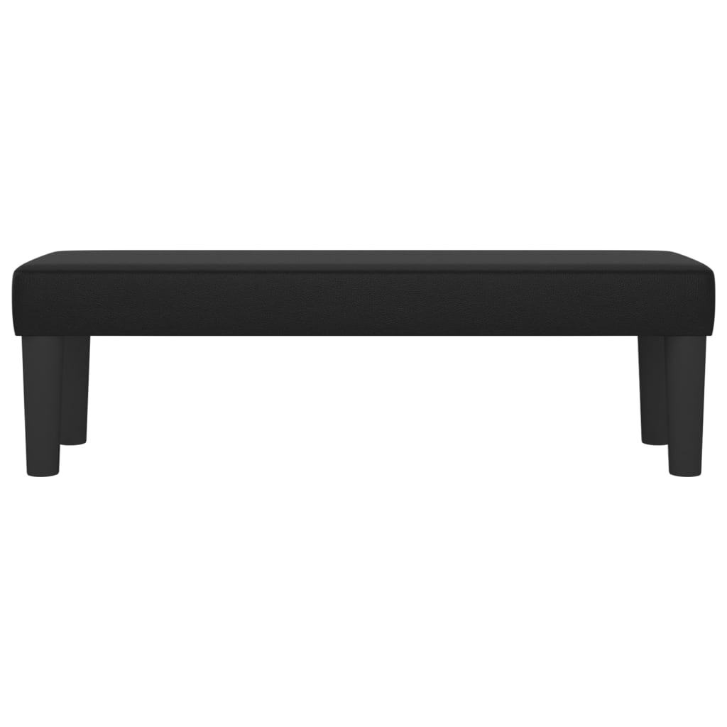 Banco 100x30x30 cm couro artificial preto