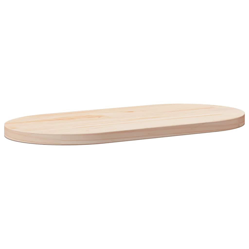 Tampo de mesa 70x35x2,5 cm madeira maciça pinho oval