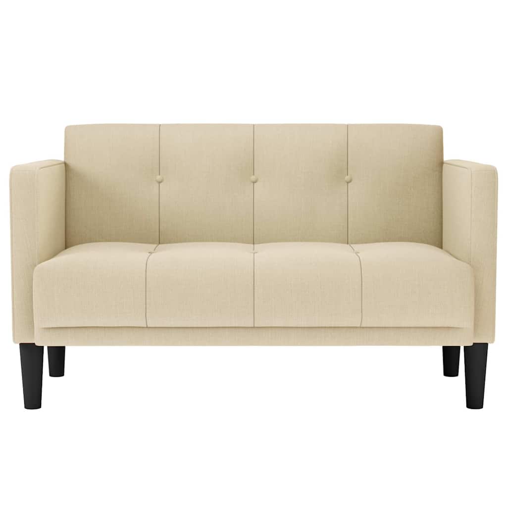 Sofá-luvas 111 cm tecido creme