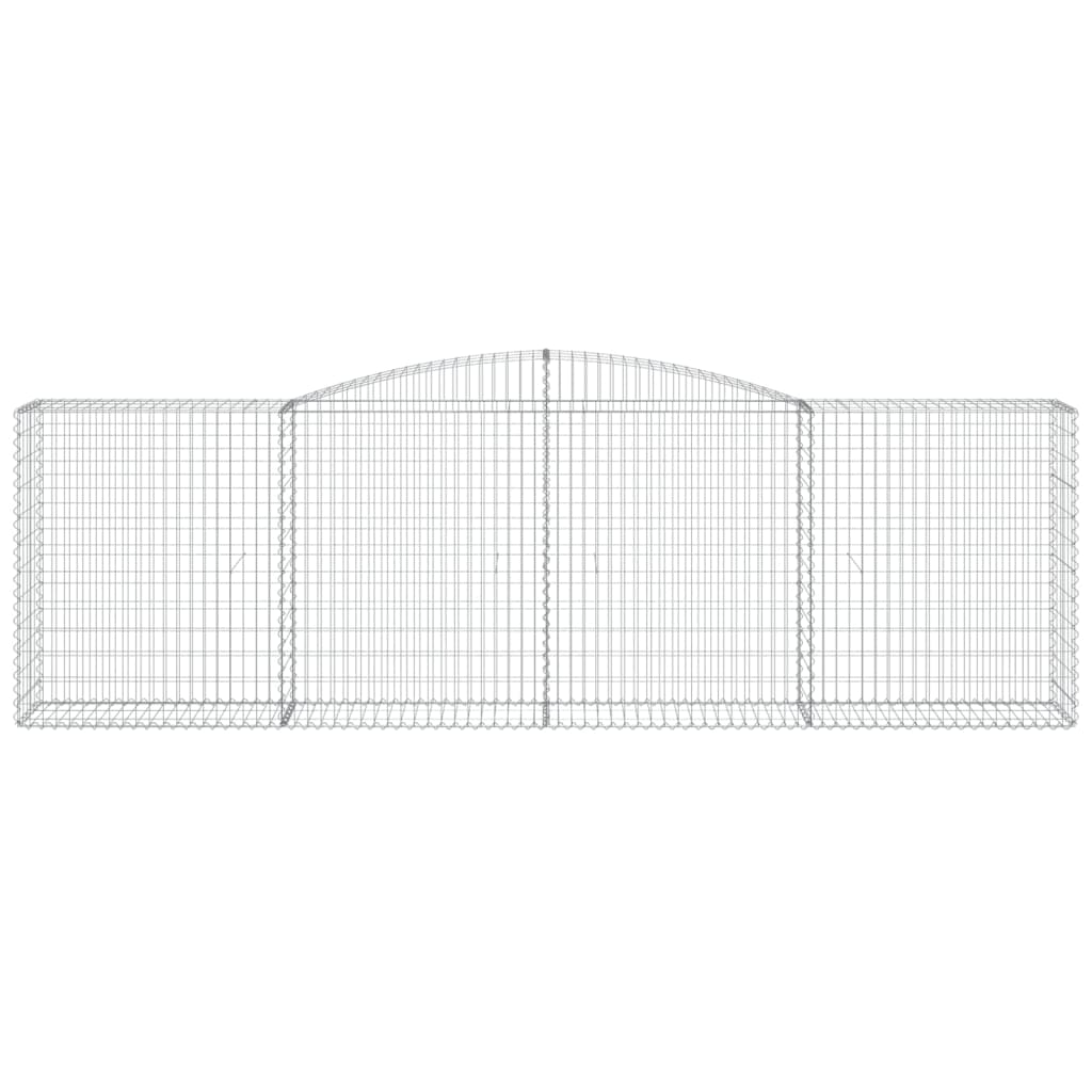 Cestos gabião arqueados 25 pcs 400x50x120/140 ferro galvanizado