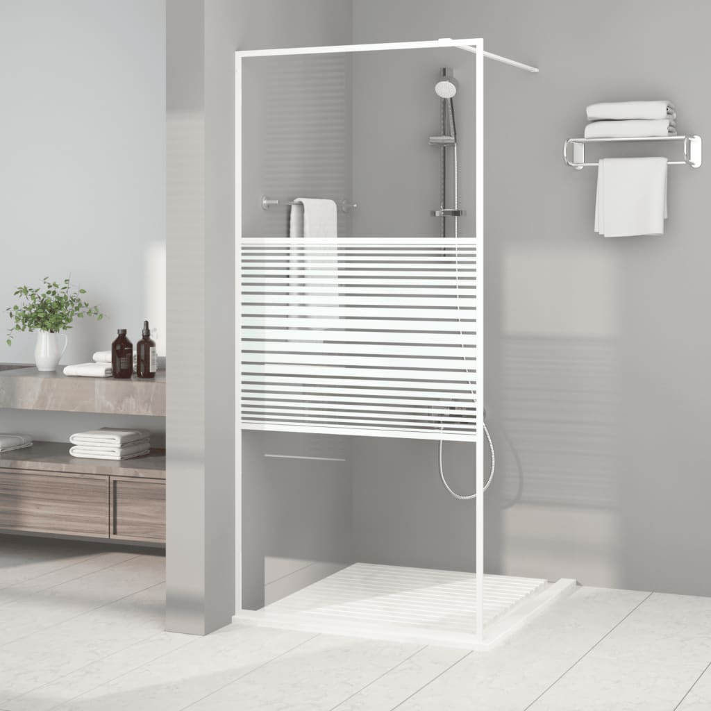 Divisória de chuveiro vidro transparente esg 90x195 cm branco