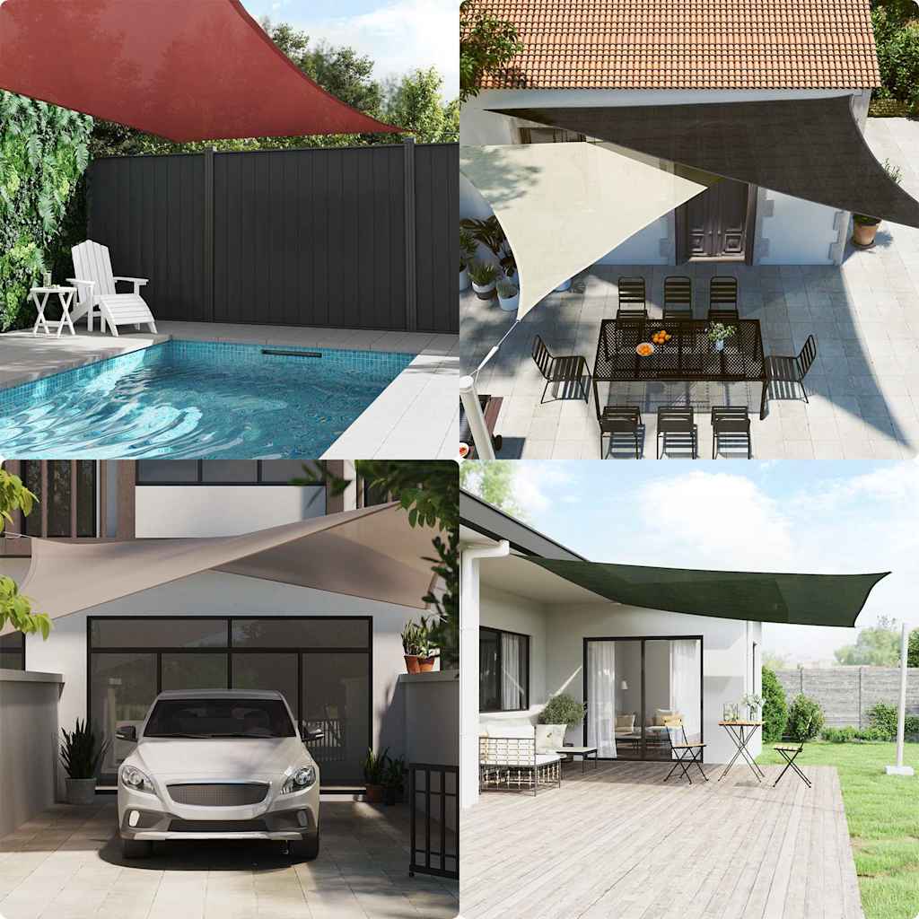 Para-sol estilo vela 160 g/m² 4,5x4,5x4,5 m pead antracite