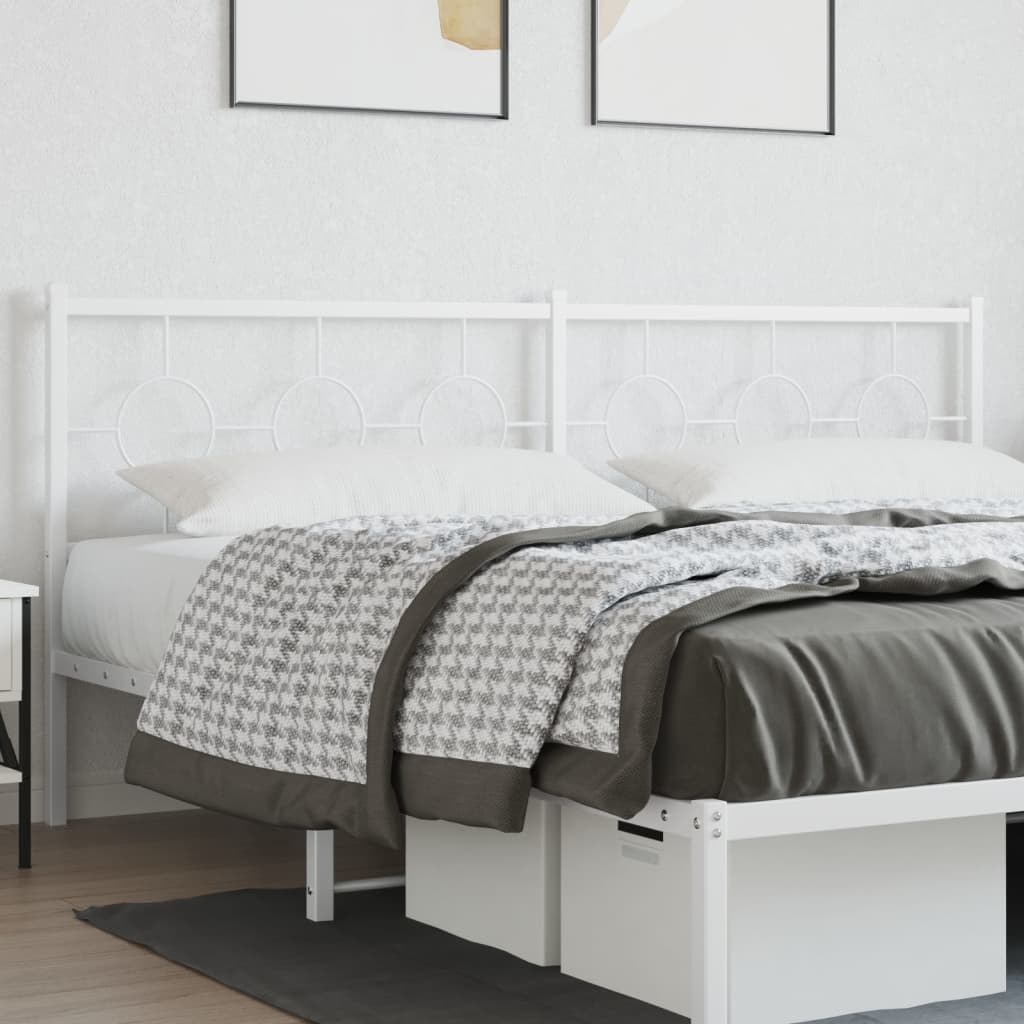 Cabeceira de substituição 200 cm metal branco