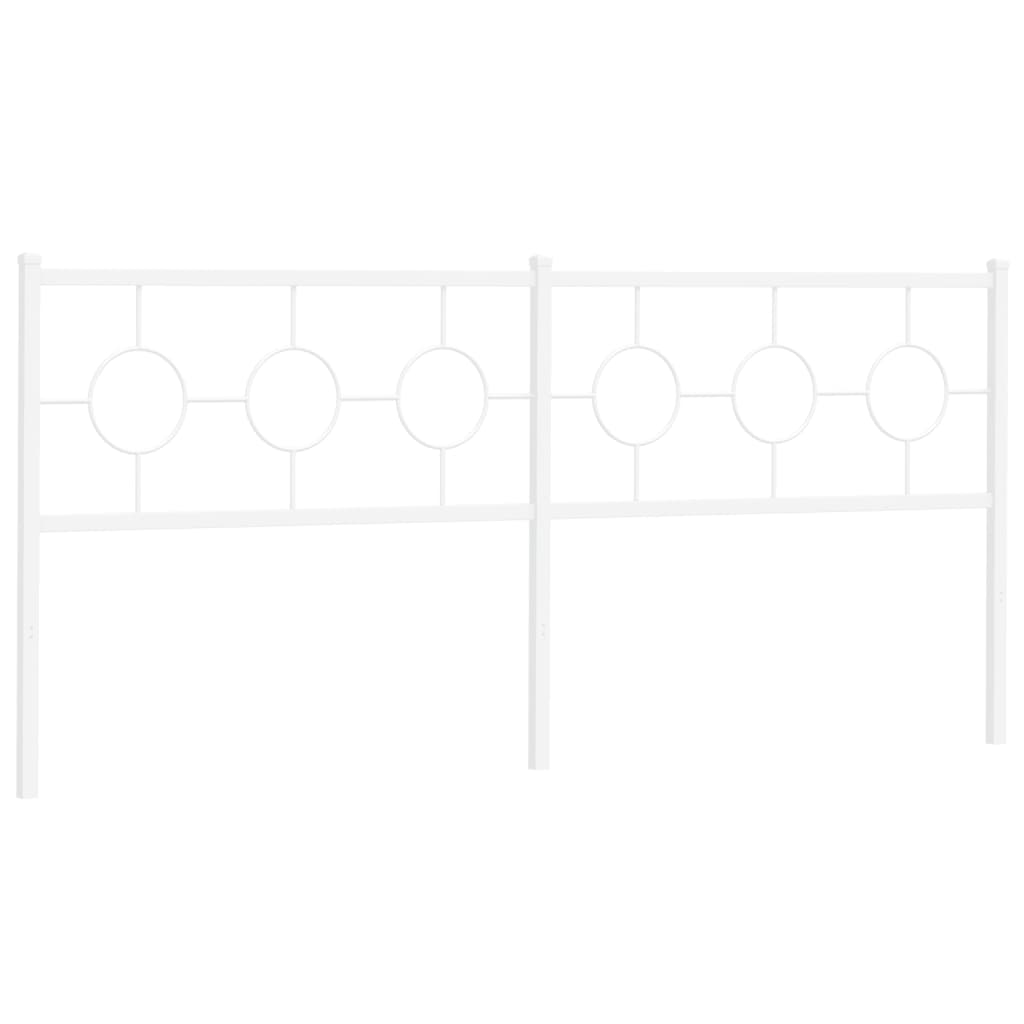 Cabeceira de substituição 200 cm metal branco