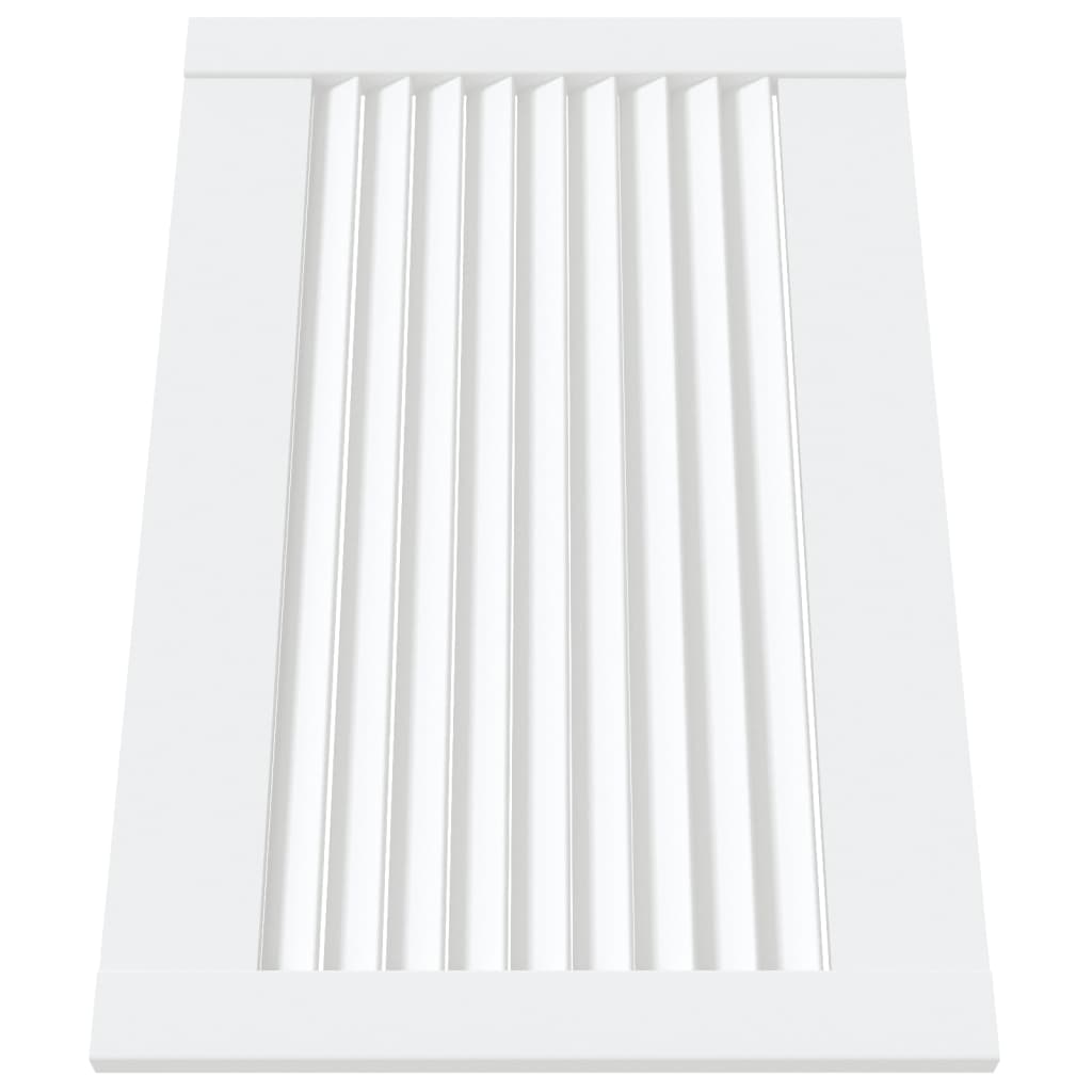 Portas de armário 4 pcs design de persiana pinho maciço branco