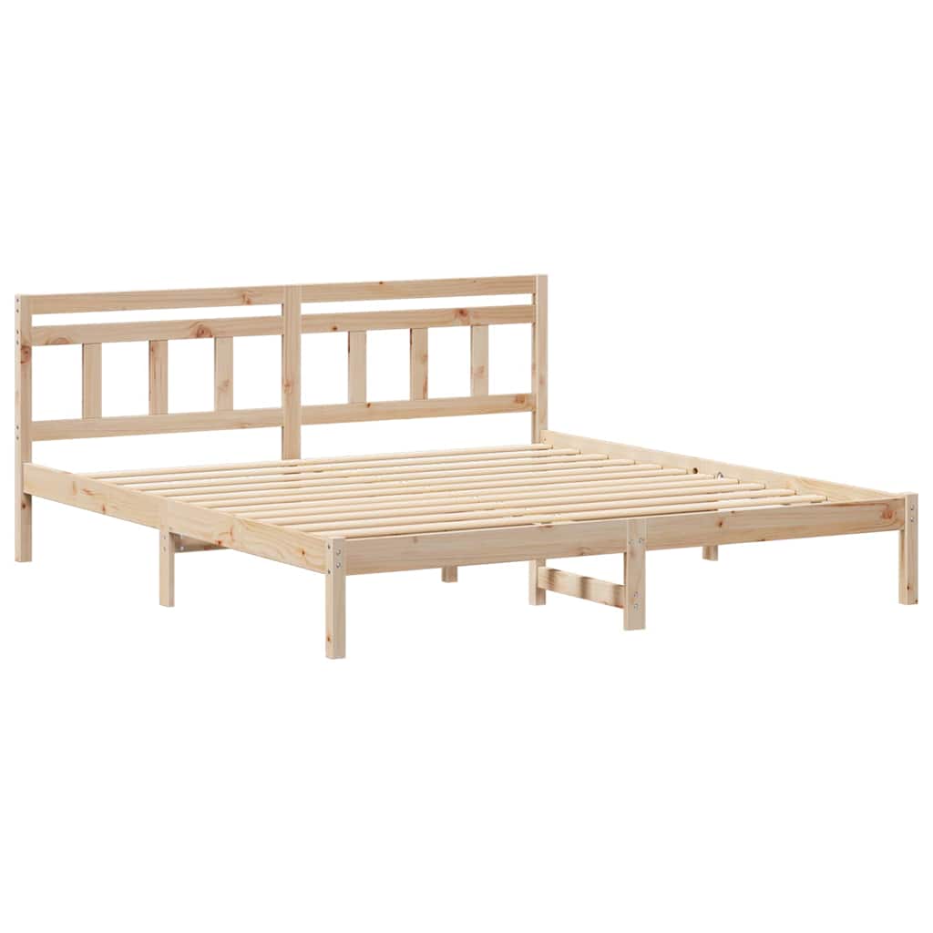 Estrutura da cama castanho 200 x 200 cm