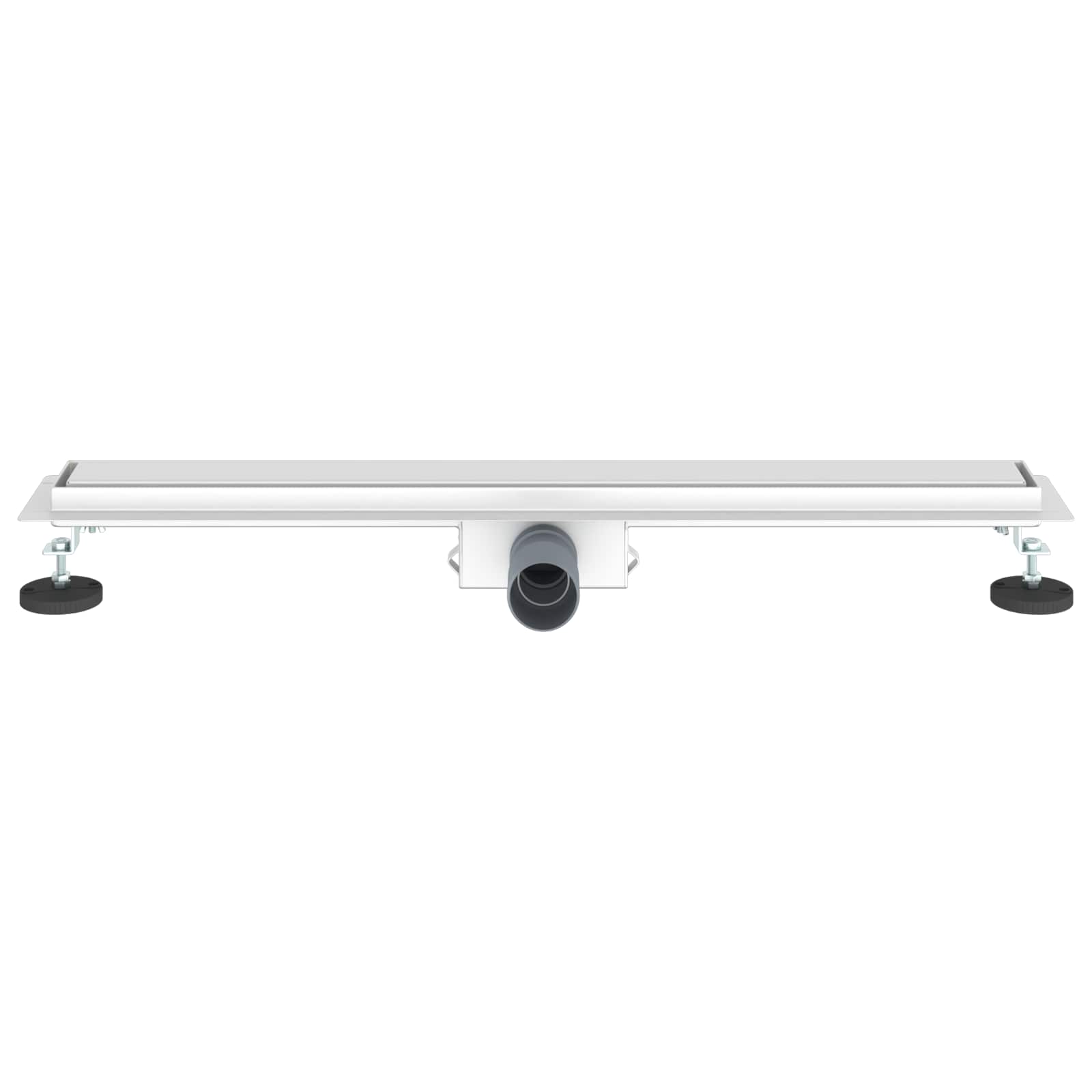 Dreno de chuveiro 2 em 1 prateado 70 cm aço inoxidável 304