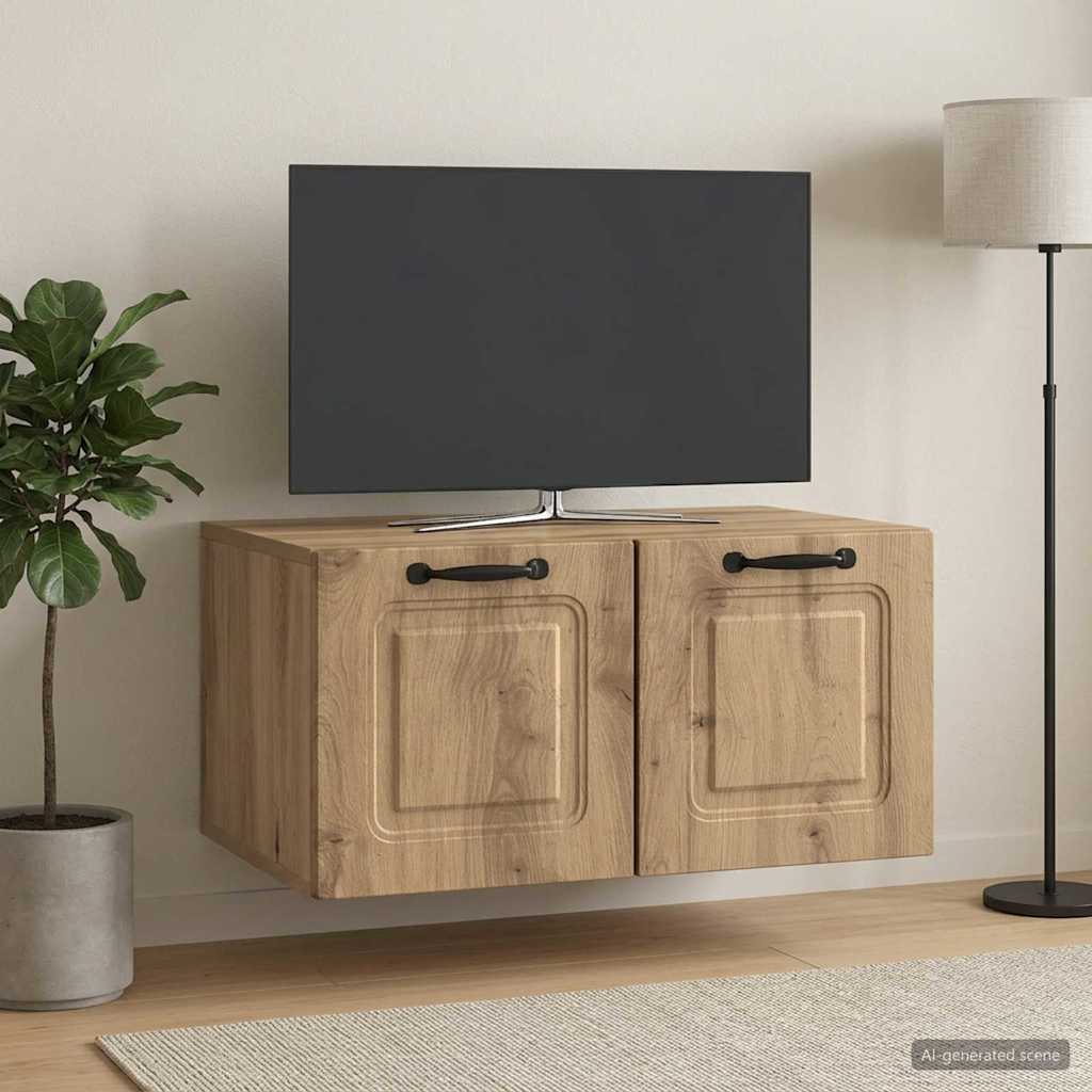 Gabinete de TV de parede 59,5 x 41 x 30 cm carvalho arttisan