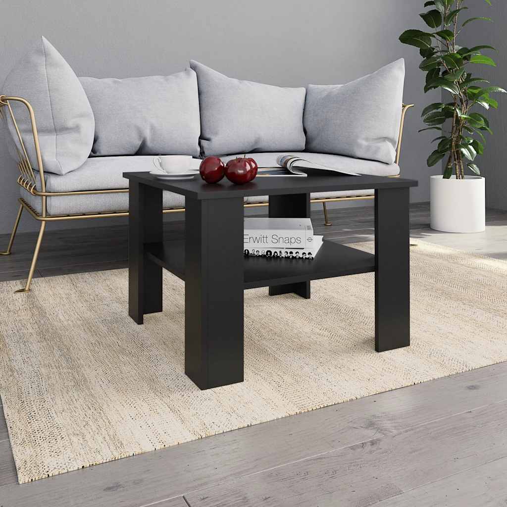 Mesa de centro 60x60x42 cm derivados de madeira preto