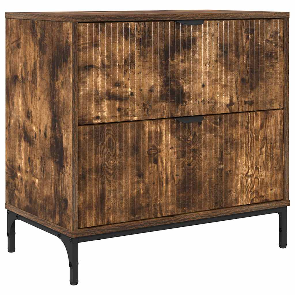 Mesa-de-cabeceira carvalho fumado 63.5 x 36 x 61 cm