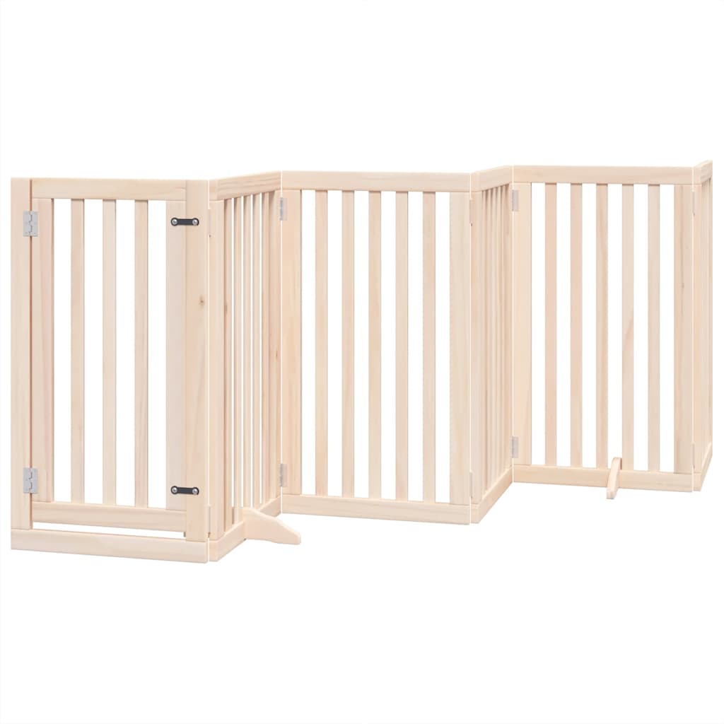 Portão para cães com porta dobrável 12 painéis 600 cm álamo