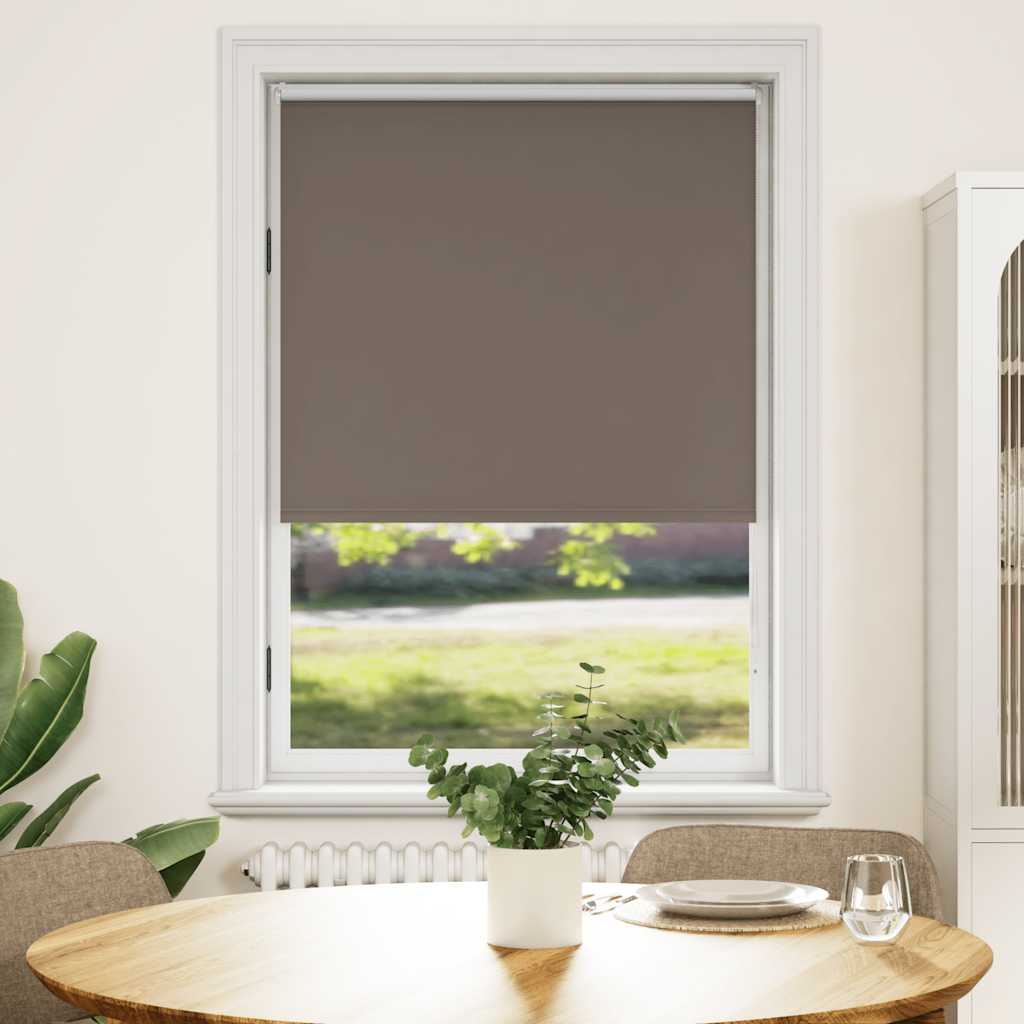 Cortina de rolo blackout 84,4x175 cm, largura do tecido 80 cm, cor café