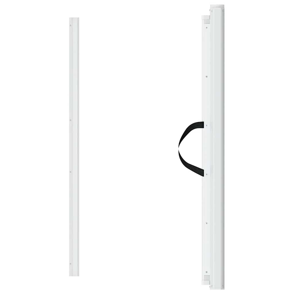 Portão retrátil p/ animais de estimação 102,5x125 cm branco