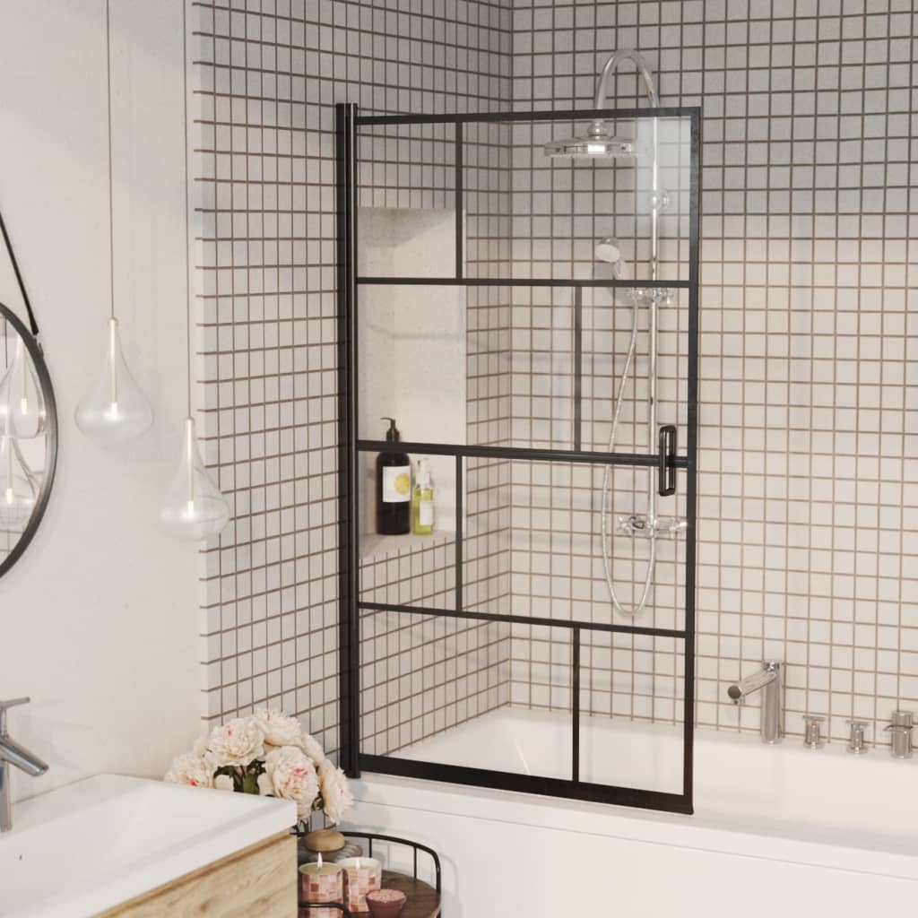 Divisória de chuveiro esg 80x140 cm preto