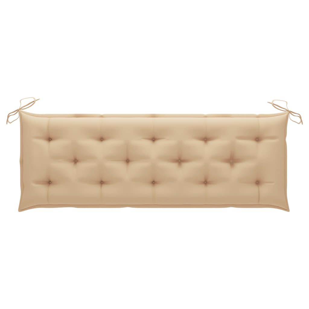 Banco de jardim empilhável c/ almofadão 159 cm teca maciça
