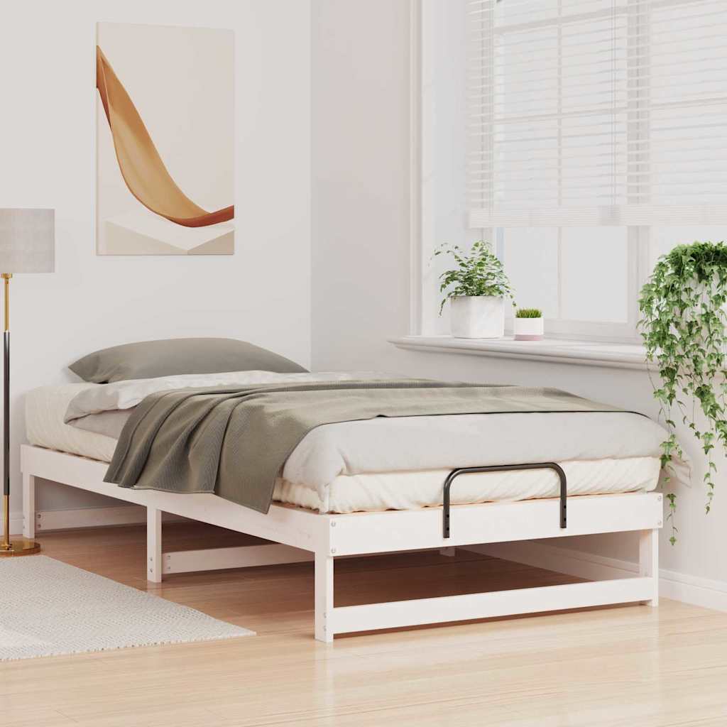 Estrutura da cama branco 100 x 200 cm