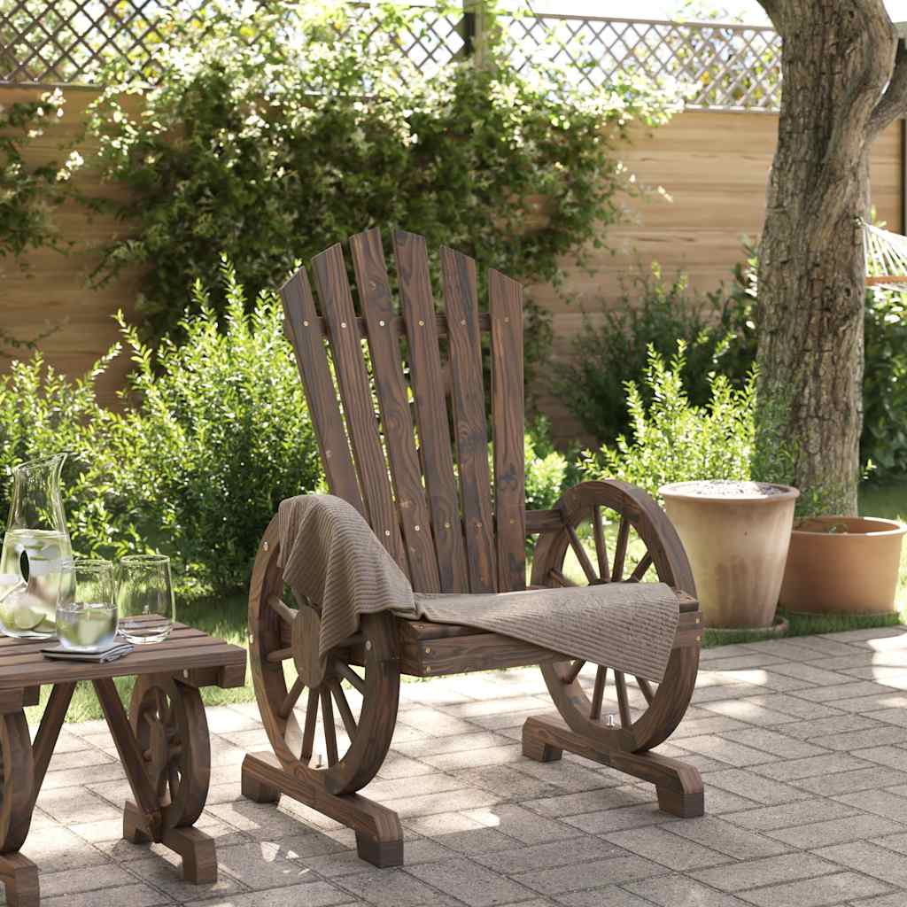 Cadeira adirondack para jardim madeira de abeto maciça
