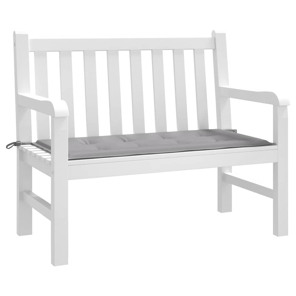 Almofadão p/ banco de jardim 100x50x3cm tecido oxford cinza