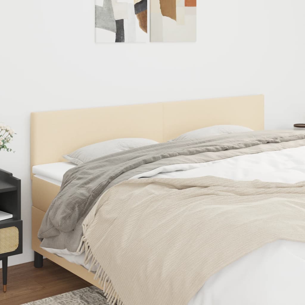 Cabeceiras creme 160x5x78/88 cm tecido