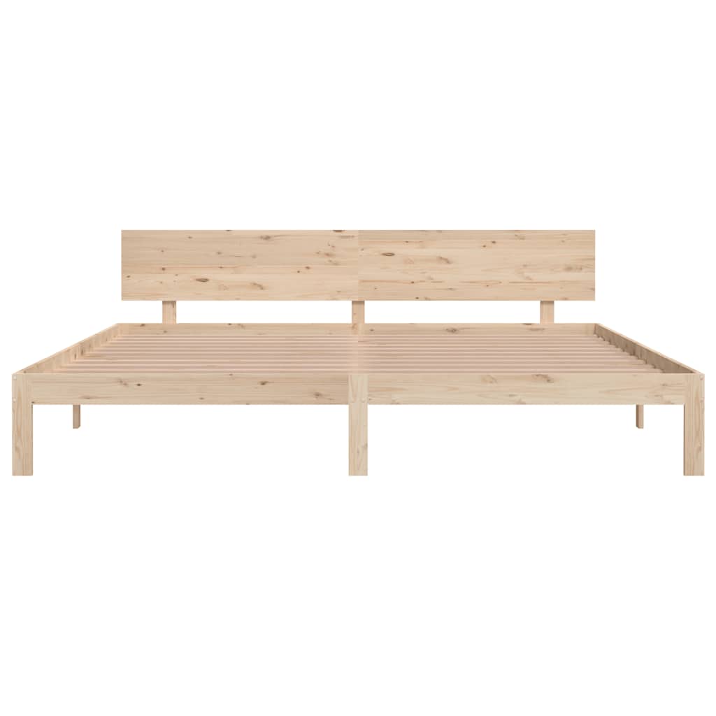 Estrutura de cama 200x200 cm pinho maciço