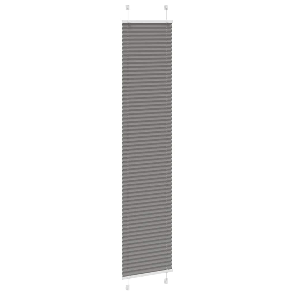Antracite plissada cega 50x200 cm largura tecido 49,4 cm