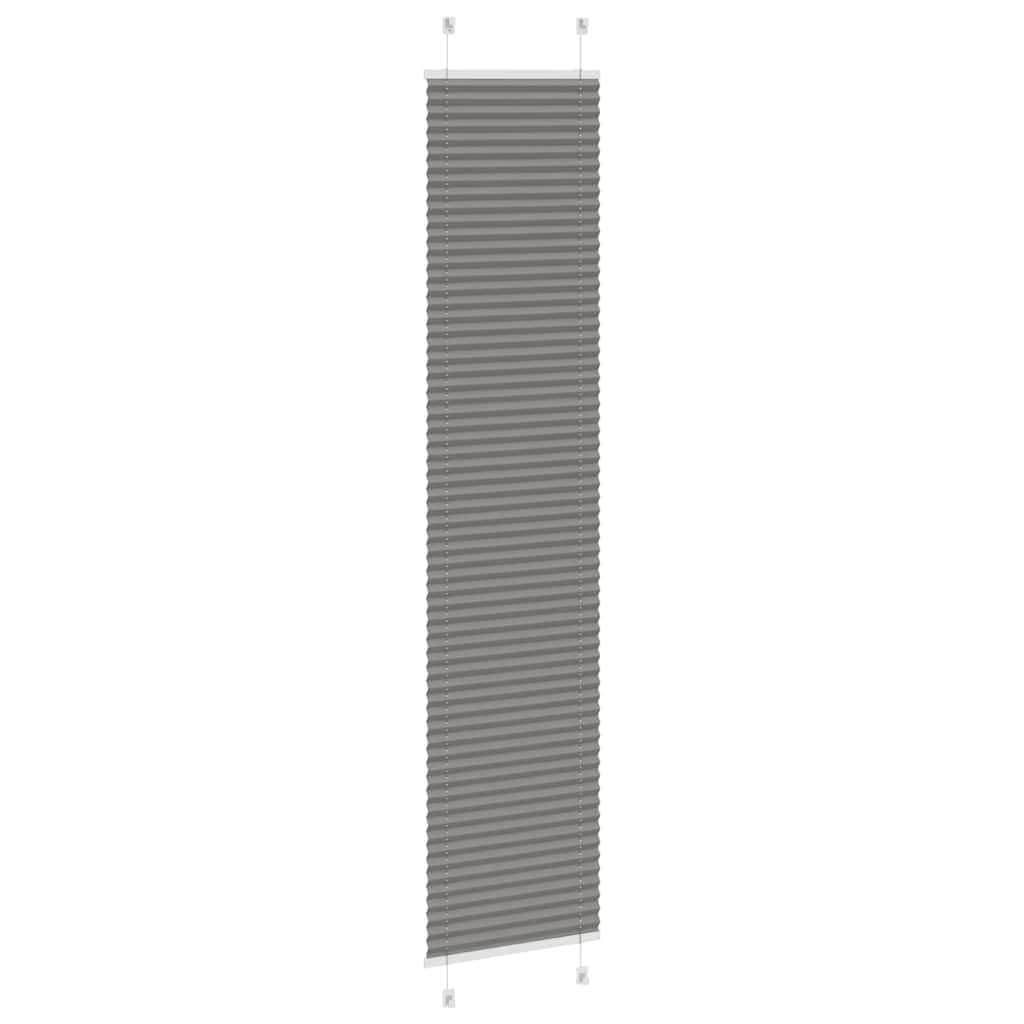 Antracite plissada cega 50x200 cm largura tecido 49,4 cm