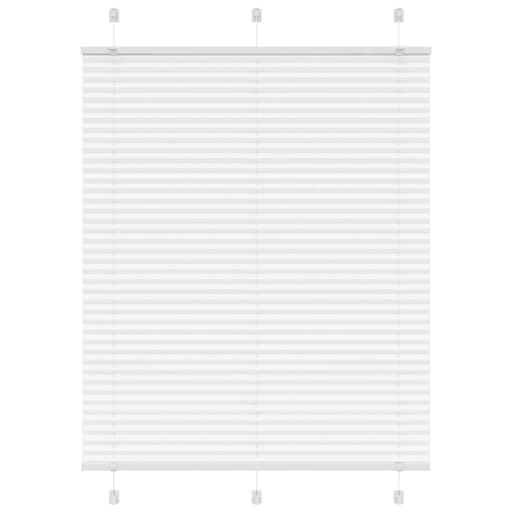 Branco plissada cega 105x150cm largura tecido 104,4cm poliéster