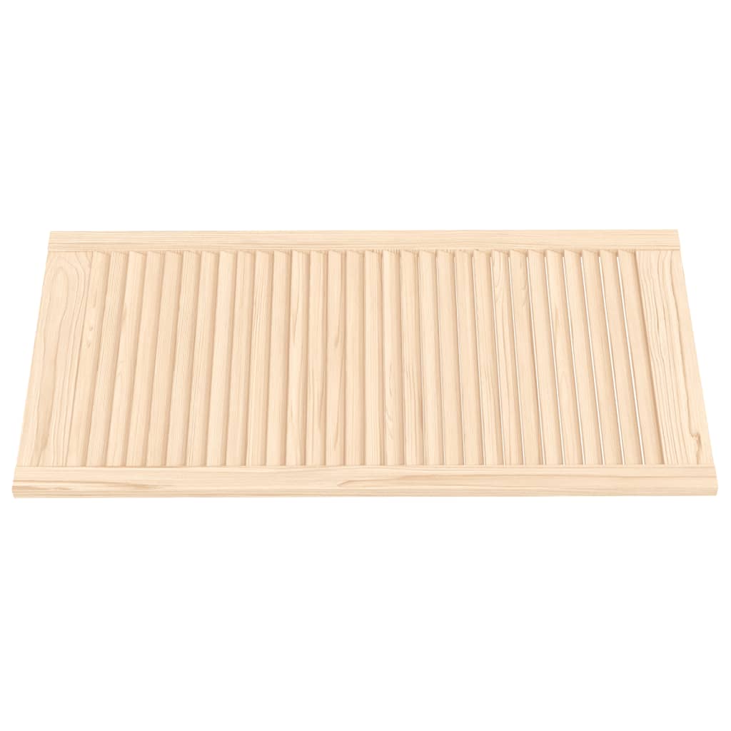 Portas de armário 4 pcs com design de persiana pinho maciço