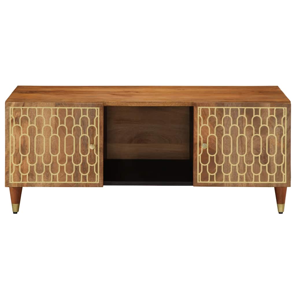 Mesa de centro 100x54x40 cm madeira de mangueira maciça
