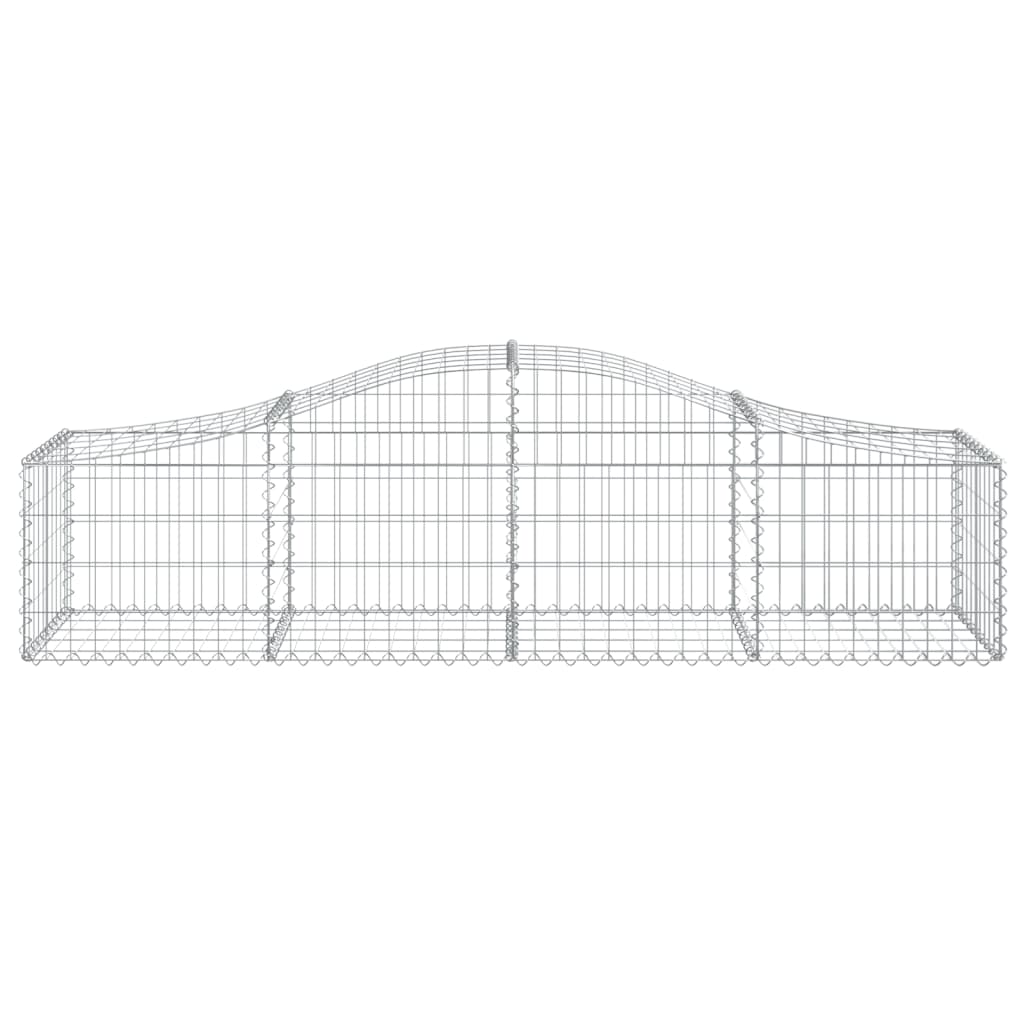 Cestos gabião arqueados 10pcs 200x50x40/60 cm ferro galvanizado