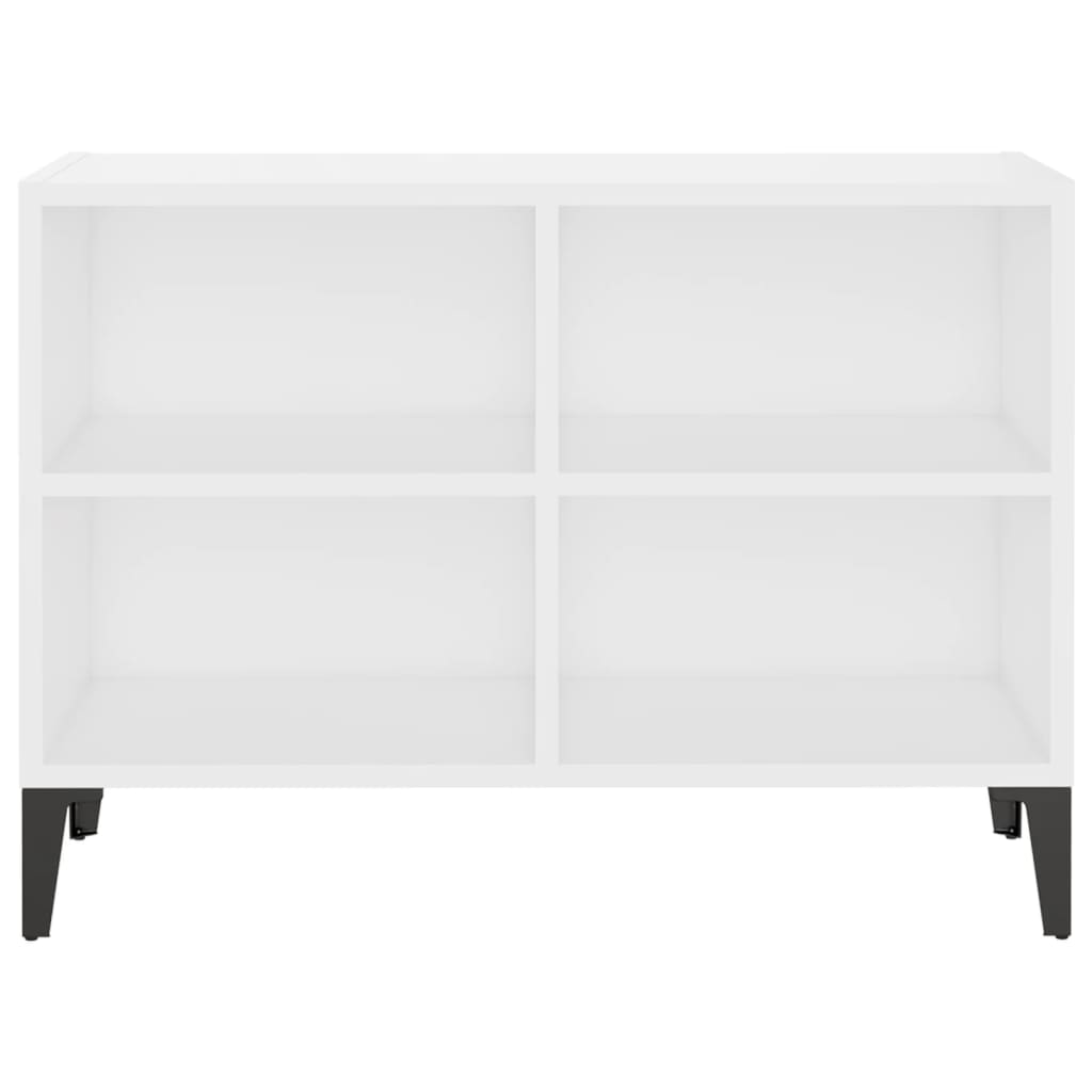 Móvel de TV com pernas em metal 69,5x30x50 cm branco