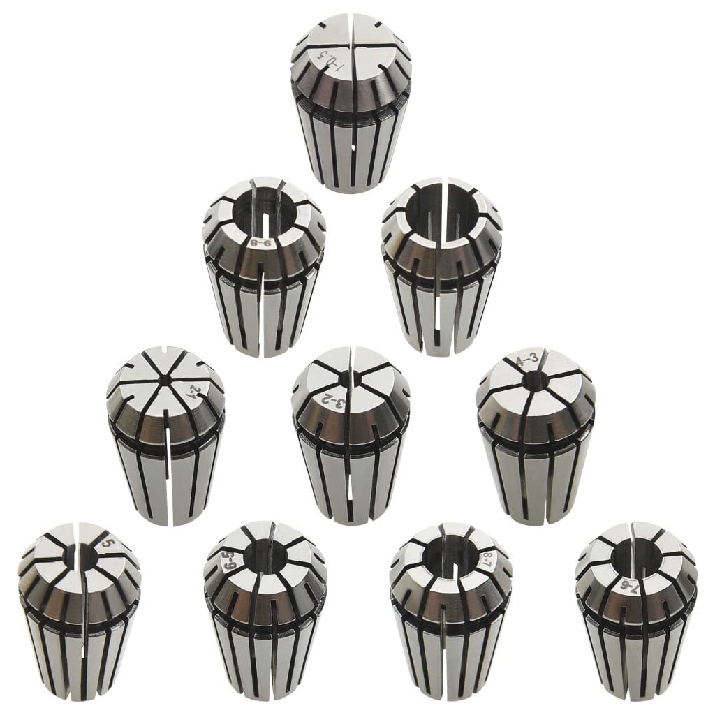 Pinças er16 10 pcs p/ conjunto de ferramentas de torneamento