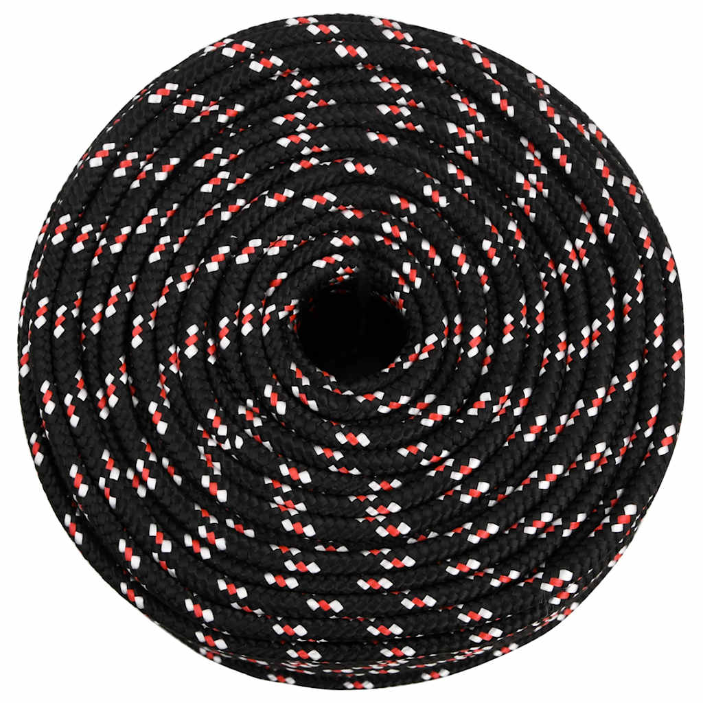 Corda de barco 10 mm 500 m polipropileno preto