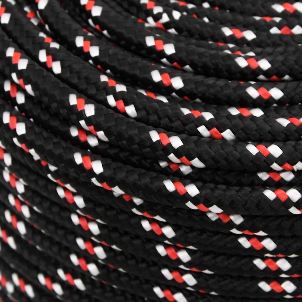 Corda de barco 10 mm 500 m polipropileno preto
