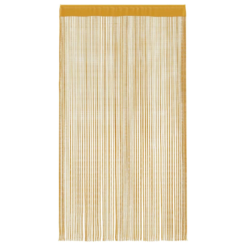 Cortinas de fios 2 pcs 100x250 cm dourado