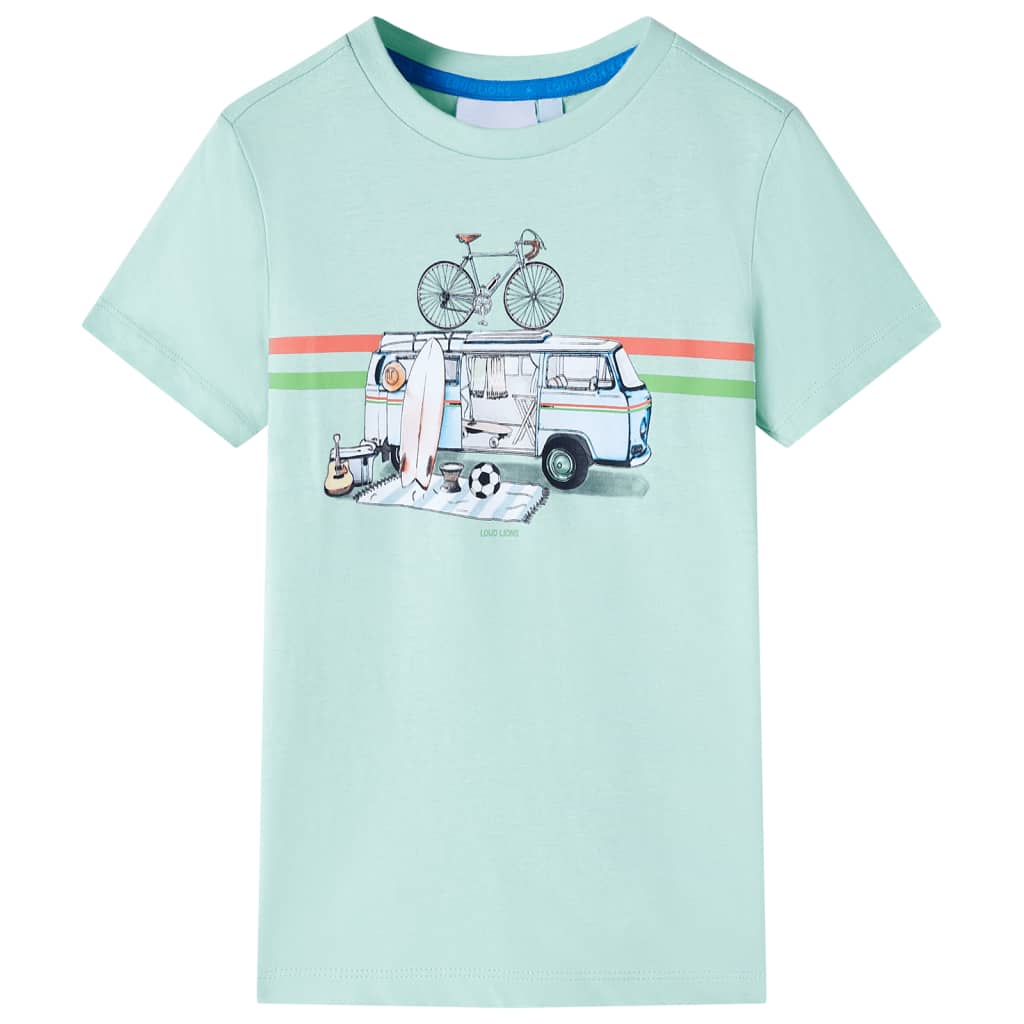 T-shirt infantil menta-claro 116