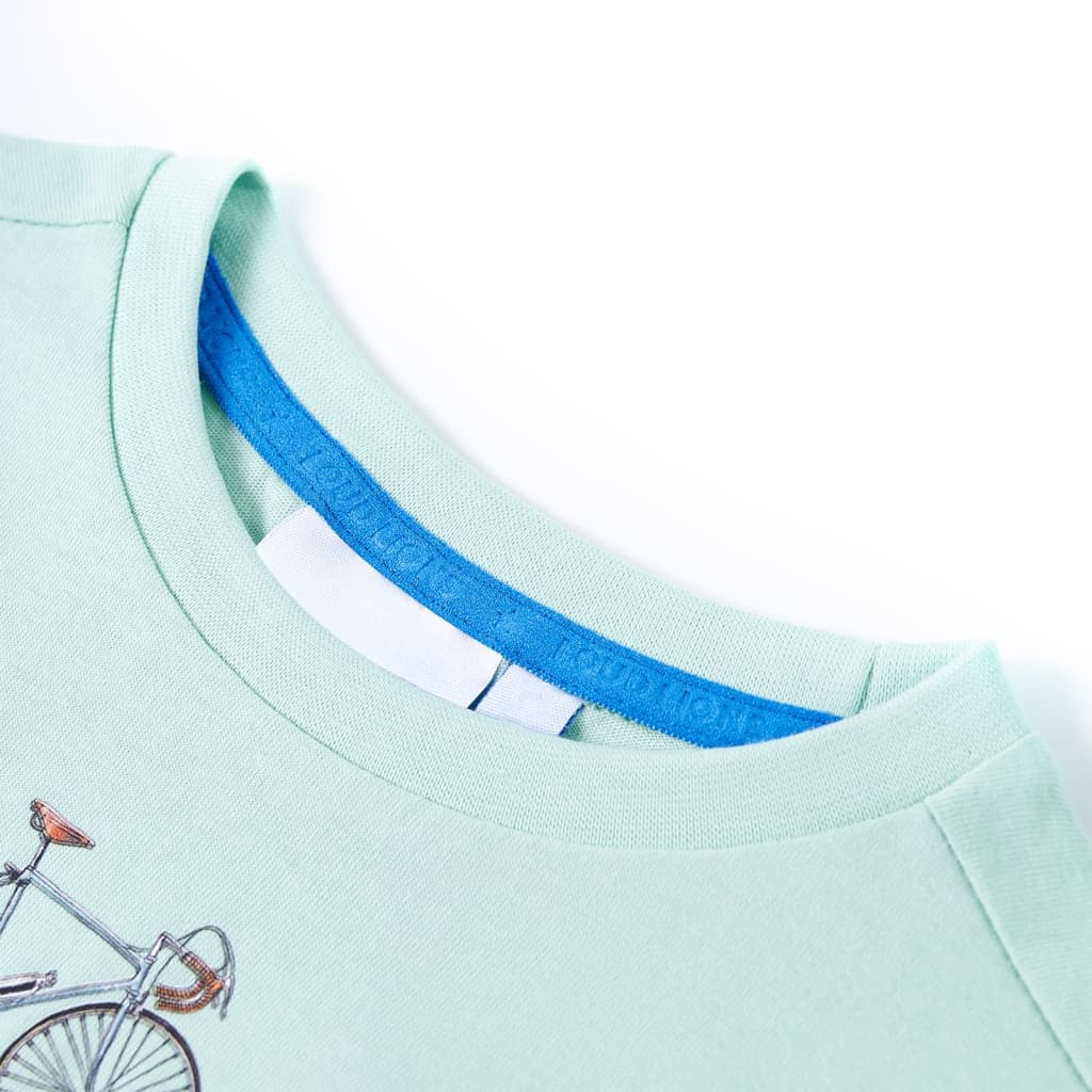 T-shirt infantil menta-claro 116