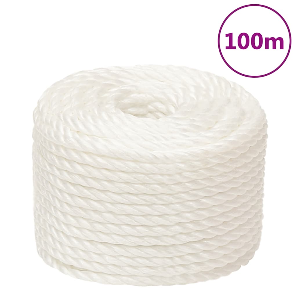 Corda de trabalho 16 mm 100 m polipropileno branco