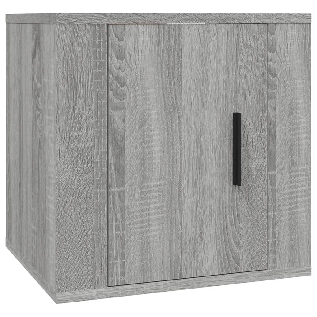Móveis de TV de parede 2 pcs 40x34,5x40 cm cinzento sonoma
