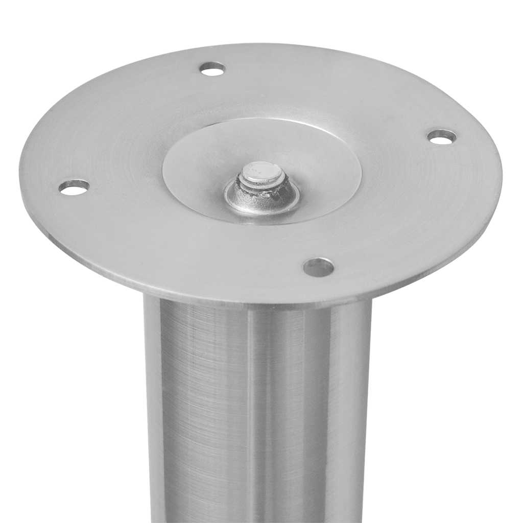 2 Pernas de mesa telescópicas aço inoxidável, 710 mm-1100 mm