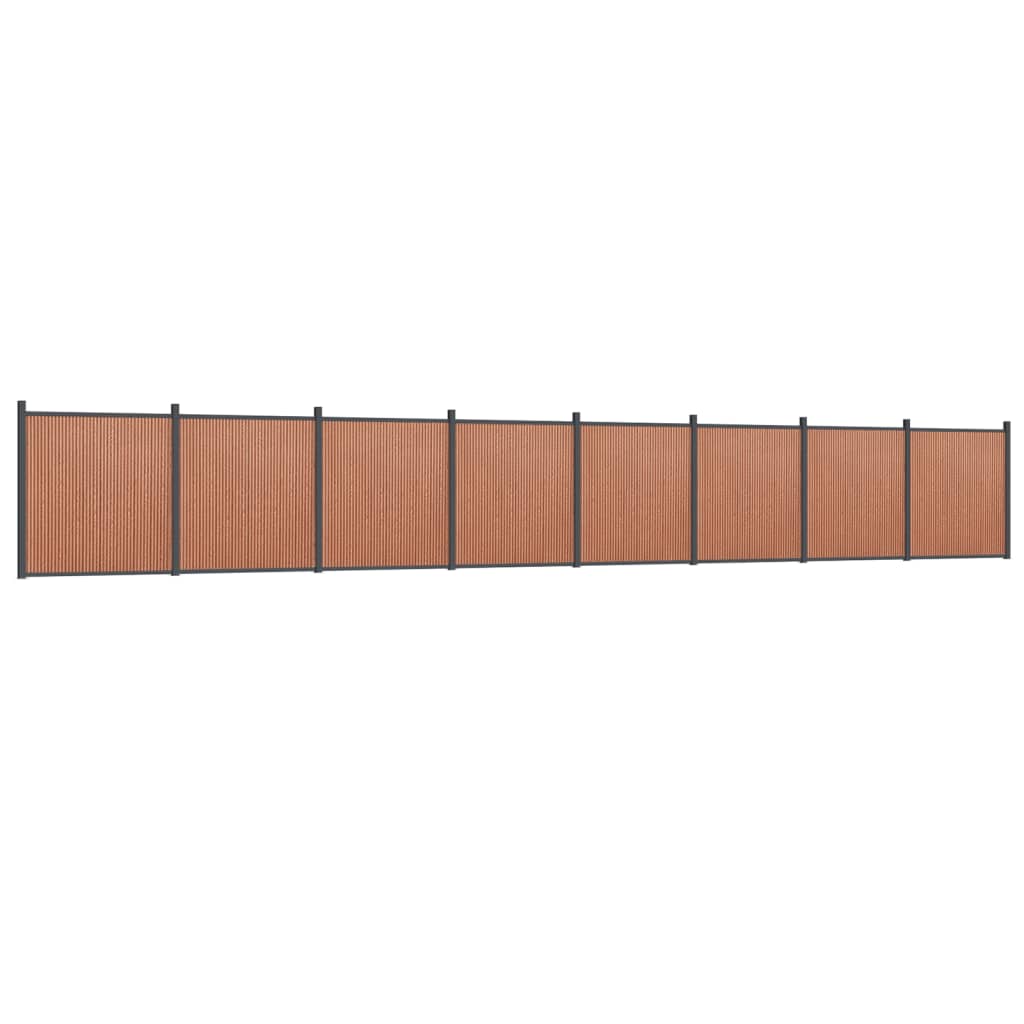 Painel de vedação 1391x186 cm wpc castanho