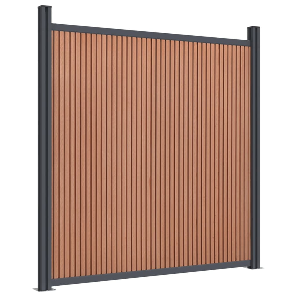 Painel de vedação 1391x186 cm wpc castanho