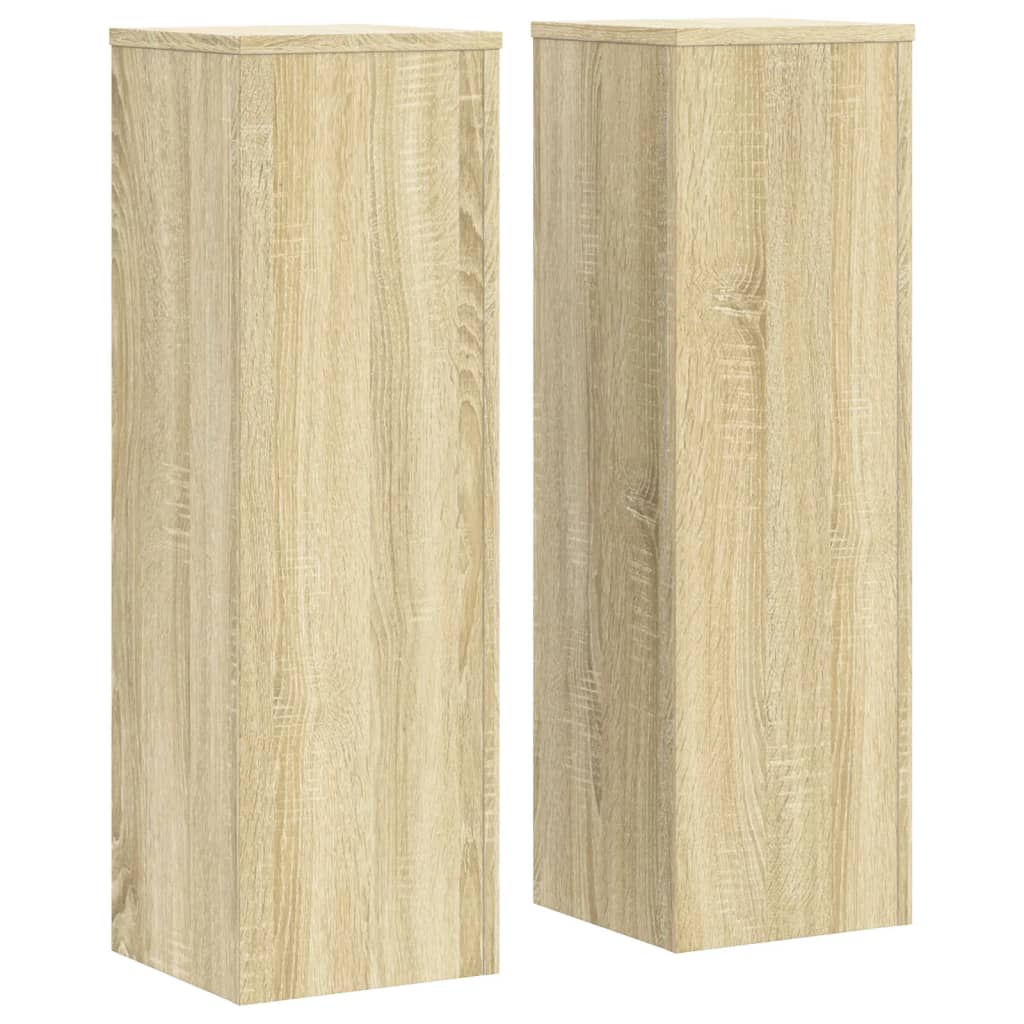 Suportes p/ plantas 2 pcs 25x25x80 cm derivados de madeira
