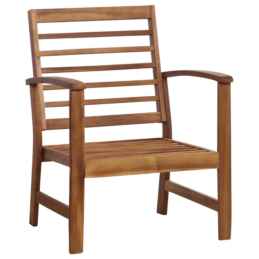 Conjunto lounge de jardim 4 pcs madeira de acácia maciça