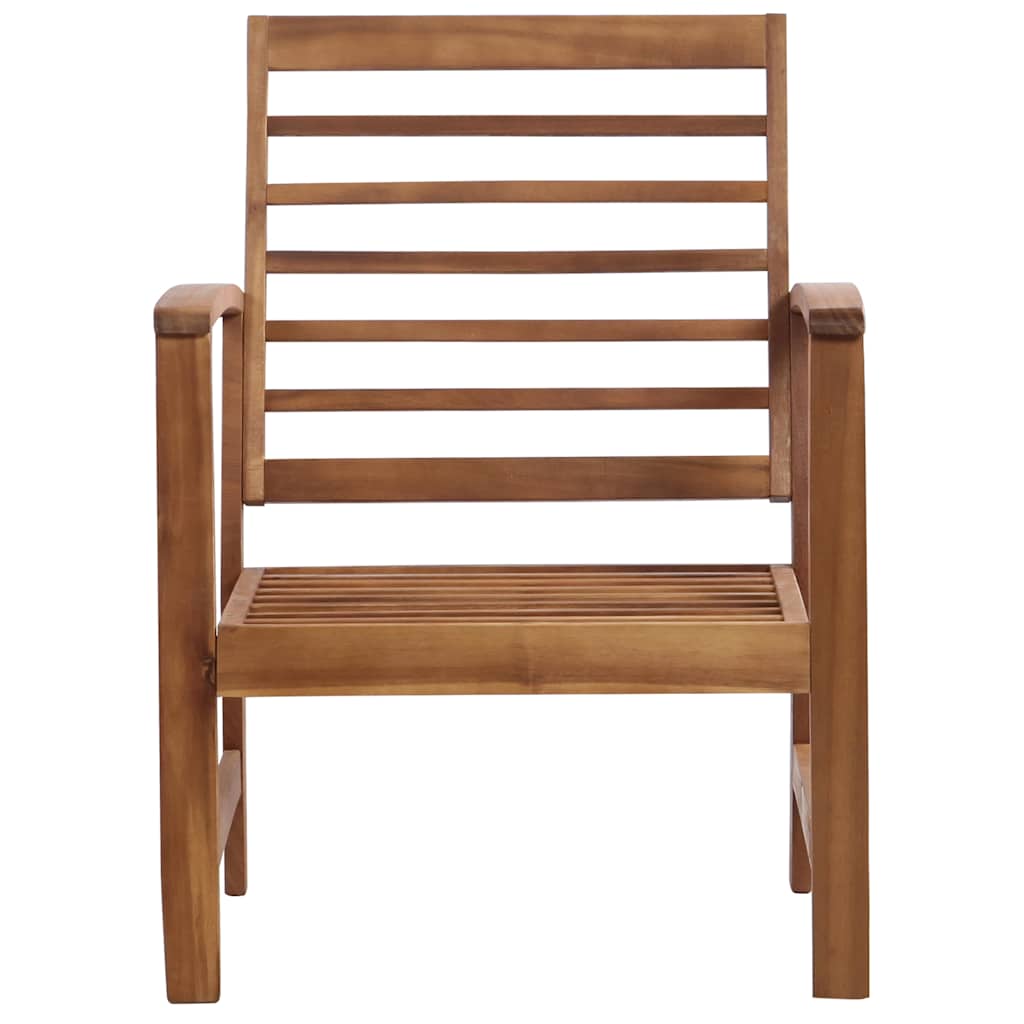 Conjunto lounge de jardim 4 pcs madeira de acácia maciça