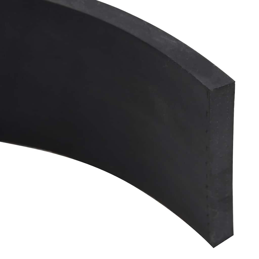 Borda de borracha para arado de neve preto 180x10x1 cm