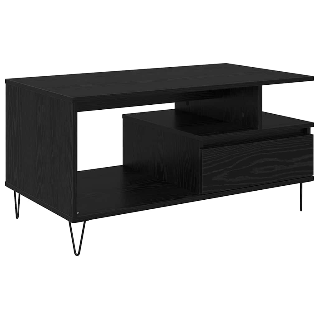 Mesa de centro carvalho preto 90 x 49 x 45 cm