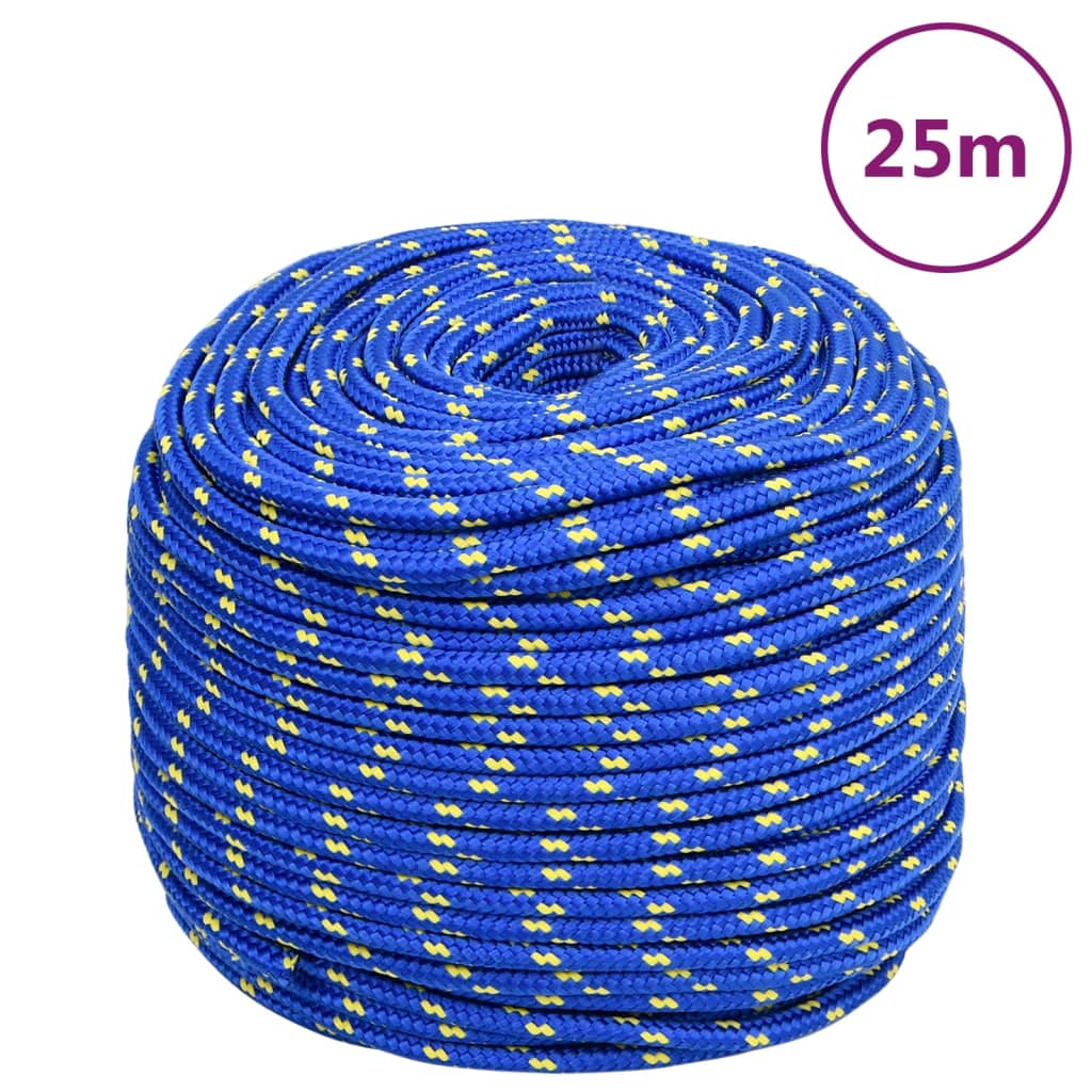 Corda de barco 10 mm 25 m polipropileno azul