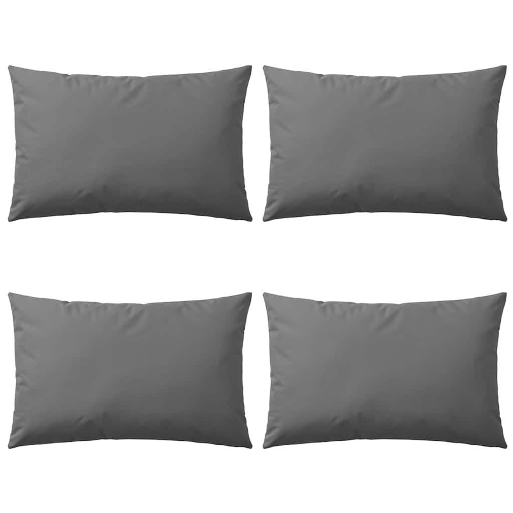 Almofadas para exterior 4 pcs 60x40 cm cinzento