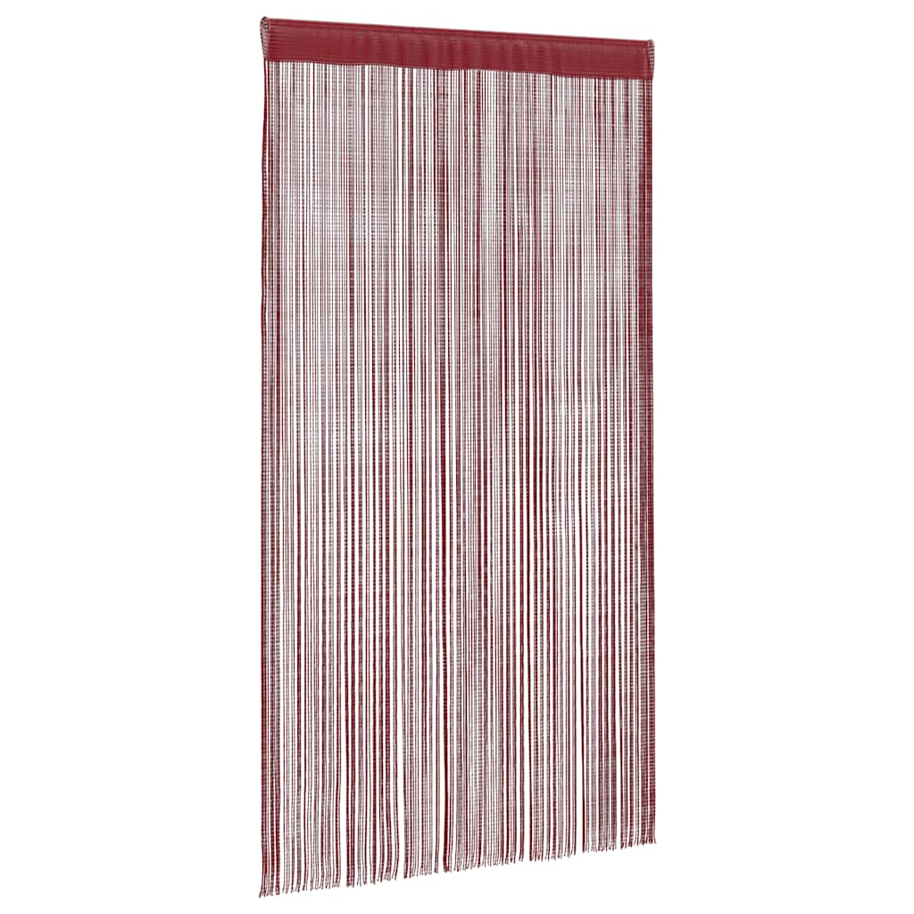 Cortinas de fios 2 pcs 100x250 cm bordô